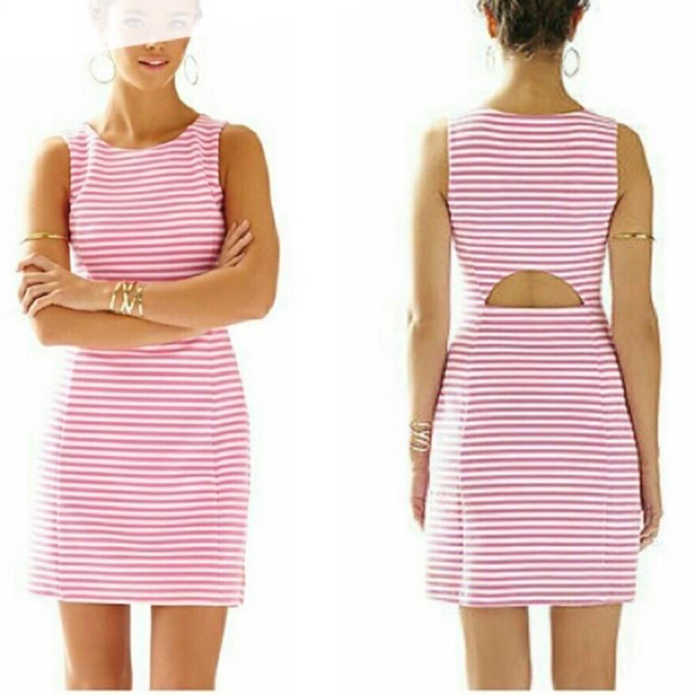 Lilly Pulitzer Pink & White Sleeveless Dress